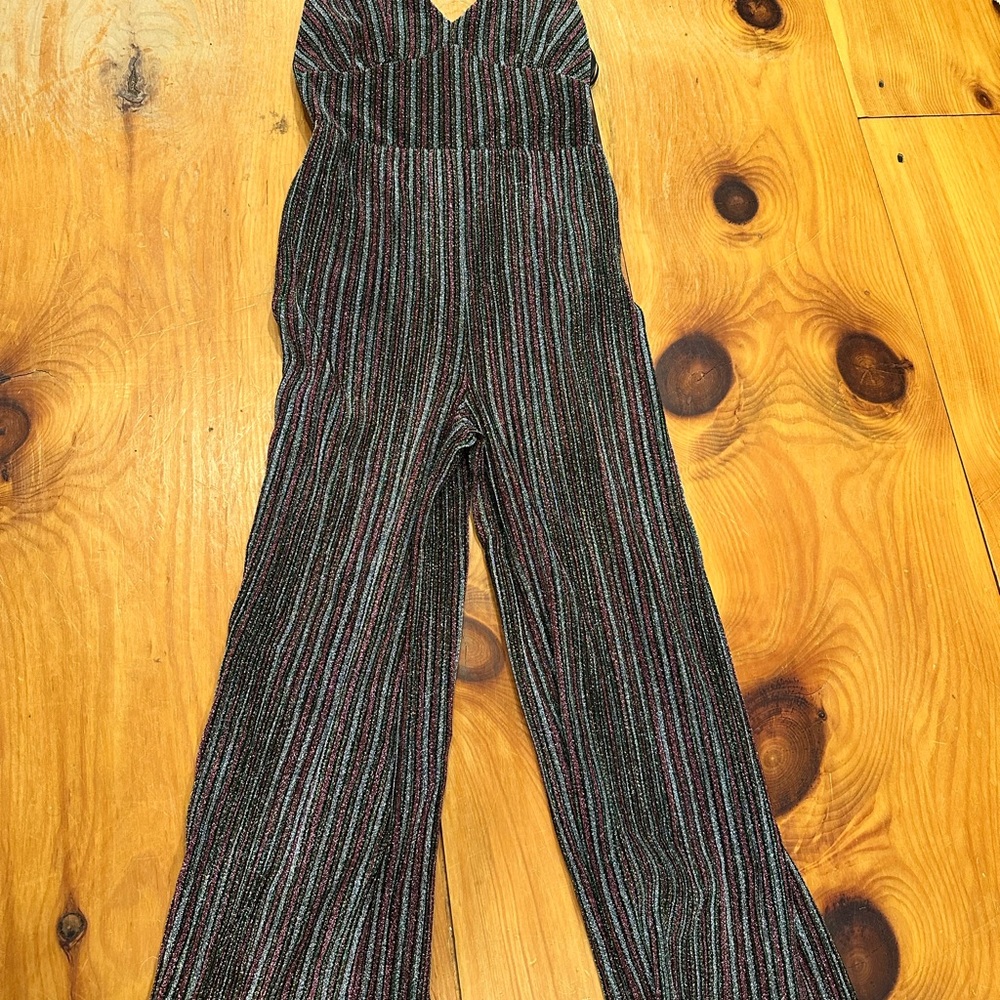 Striped Sparkly Women's Jumpsuit